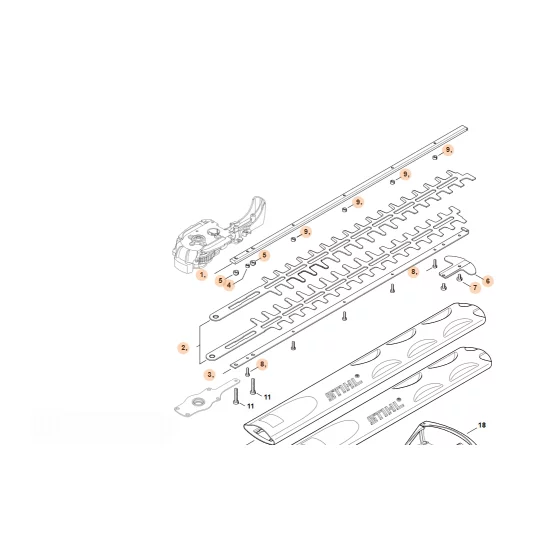 STIHL  Zestaw zespołu tnącego 6460 007 1001
